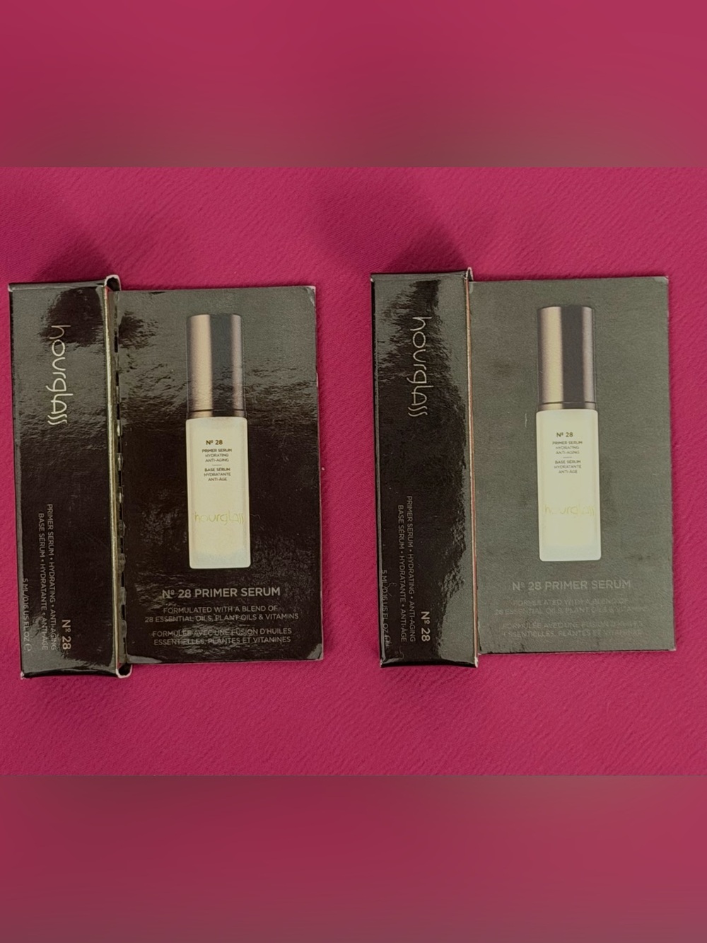 Hourglass #28 Primer Serum Moisturizer - (Set of 2) Travel/Purse Size 5ml/Each.